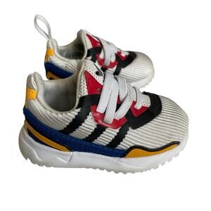 Adidas Originals Flex Infant “White Multi” Sneakers H01860 Size 4K Adidas Flex